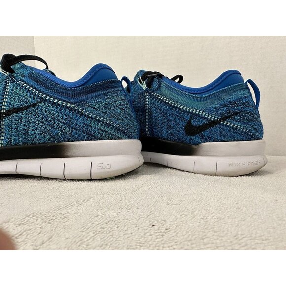 Nike Free 5.0 Tr Flyknit Running Shoes Women’s 11, Blue Lagoon Green 718785-402 - Picture 3 of 7